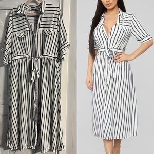 Fashion Nova stripe dress